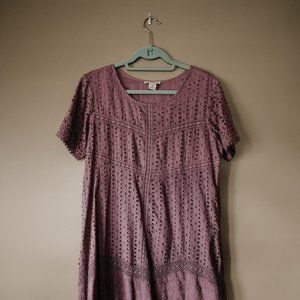 100% Cotton Sundance Embroidered Dress